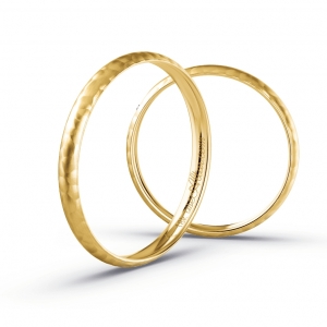 Aliança de Casamento Ouro 18K Atenas 2mm | Aliança Fina Anatômica