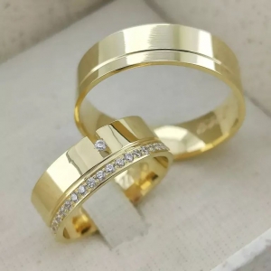 Aliança de Casamento Ouro 18K Costa do Marfim 6mm | Aliança  Anatômica