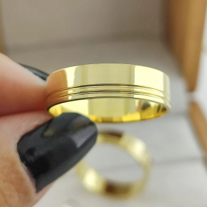 Aliança de Casamento Ouro 18K Ilyana 5mm | Aliança  Reta