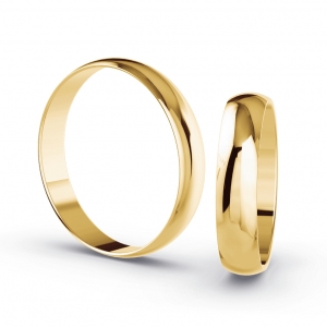 Aliança de Casamento Ouro 18K Minsque 4mm | Aliança Fina Reta