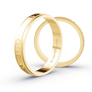 Aliança de Casamento Ouro 18K Oslo 4mm | Aliança Fina Anatômica