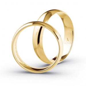 Aliança de Casamento Ouro 18K Roseau 5mm | Aliança  Anatômica