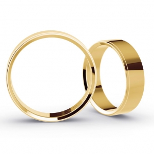 Aliança de Casamento Ouro 18K Taipé 5mm | Aliança  Anatômica