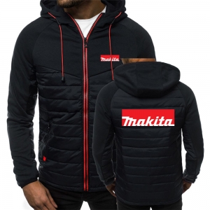 2022 dos homens makita logotipo impressão outono casaco moda sólida jaqueta grossa clássico zíper bonito comfrtable com capuz colarinho topos casacos
