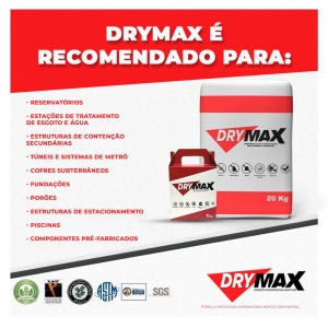 Drymax Impermeabilizante E Hidrofugante Para Concreto 20kg