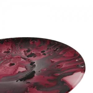 Sousplat Decorativo Vermelho - 40cm - Elegância à Mesa: Sousplat de Alta Qualidade - Estilo Clássico com Luxo!