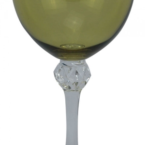 Jogo de 6 Taças em Cristal para Vinho Elisa Kale - 450ml - Deguste com Elegância: Conjunto de Taças de Vinho - Eleve seu Luxo!