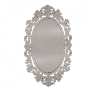 Espelho Decorativo Veneziano - 114x72cm - Espelho de Parede de Design Clássico - Detalhes Sofisticados!