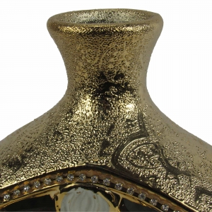 Vaso em Porcelana - Vaso de Luxo com Elementos Requintados - Sofisticados para Decoração Premium!