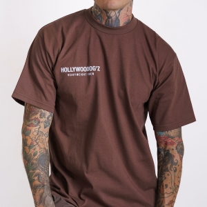 Camiseta Pro Club HVYWT CREW HLWD'Z - Brown