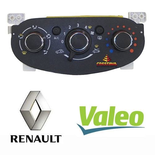 Painel de Controle do Ar Condicionado Renault Sandero, Logan e Duster 2007 a 2015 - Foto 0