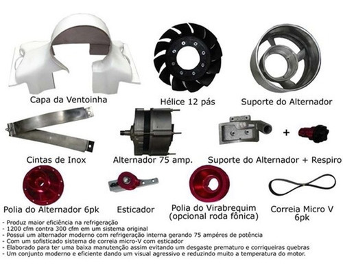 Kit Porsche Vermelho Autotrax Fusca Brasilia - Foto 7