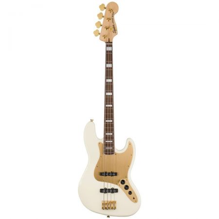 Contra-Baixo Fender Squier 40TH Anniversary  Jazz Bass Olympic White