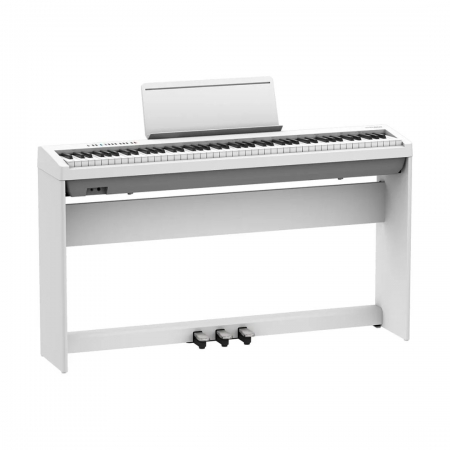 Piano Roland Digital FP30X com Estante e Pedal  White