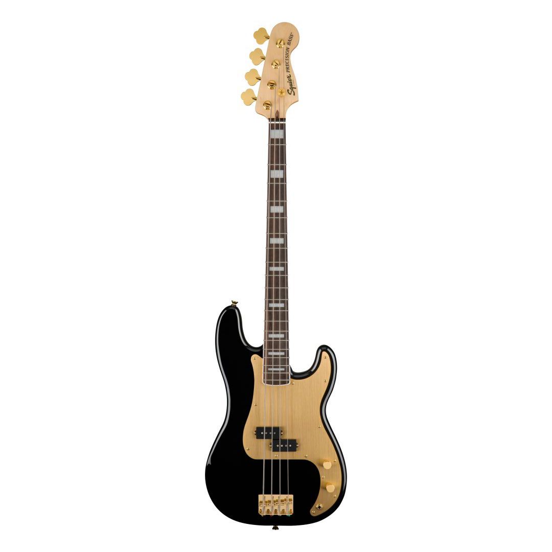 Contra-Baixo Fender Squier 40TH Anniversary Precision Bass Gold Black