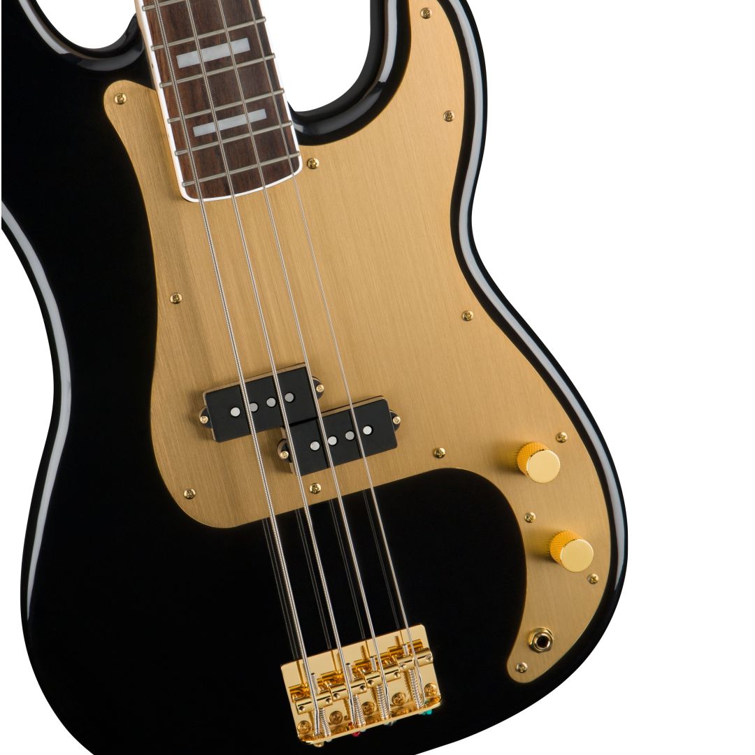 Contra-Baixo Fender Squier 40TH Anniversary Precision Bass Gold Black
