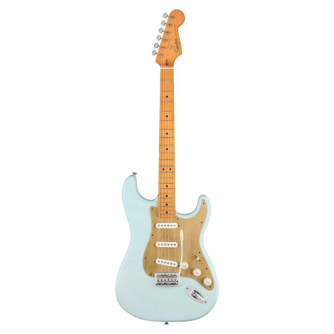 Guitarra Fender Squier 40TH Anniversary Stratocaster Vintage Edition Satin Sonic Blue