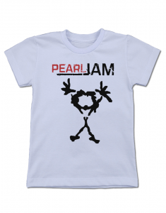 Camiseta Infantil Pearl Jam Manga Curta