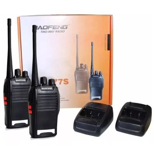 Kit 2 Radio Comunicador  Baofeng 777S Alcance 9Km + Fones