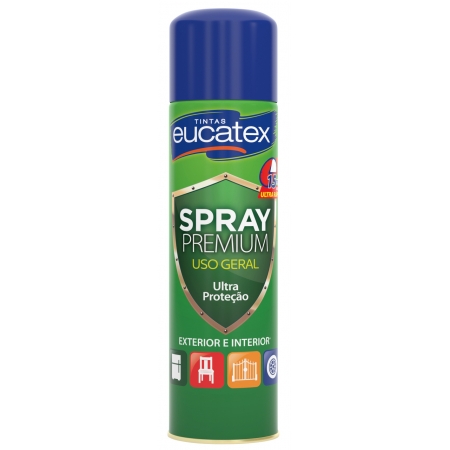 Spray  Eucatex Multiuso Color Branco Brilho 400 Ml