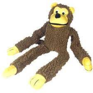 Brinquedo para Cachorro Pelúcia Macaco com Apito Savana Pet