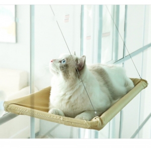 Cama de janela para Gatos. Cama rede para gatos que carregam 20kg gato ensolarado janela montagem do assento do gato do animal de estimação rede confortável gato camas de esti