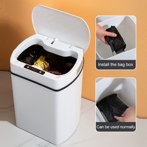 Lata de lixo inteligente para cozinha casa inteligente lixeira wastebasket banheiro sensor automático lixo lata lixo ferramentas limpeza