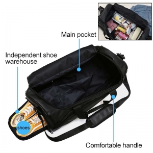 Mala de Viagem, Bolsa de Viagem, Sacos de viagem de couro masculino grande sapatos independentes bolso casual tote saco bagagem durante a semana bolsas xa111zc