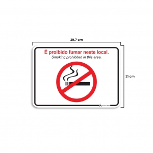 Aviso Proibido Fumar