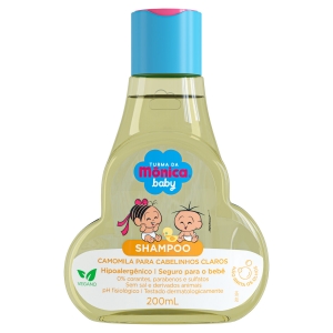 Shampoo Infantil Camomila Turma da Mônica Baby Cabelinhos Claros Frasco 200ml