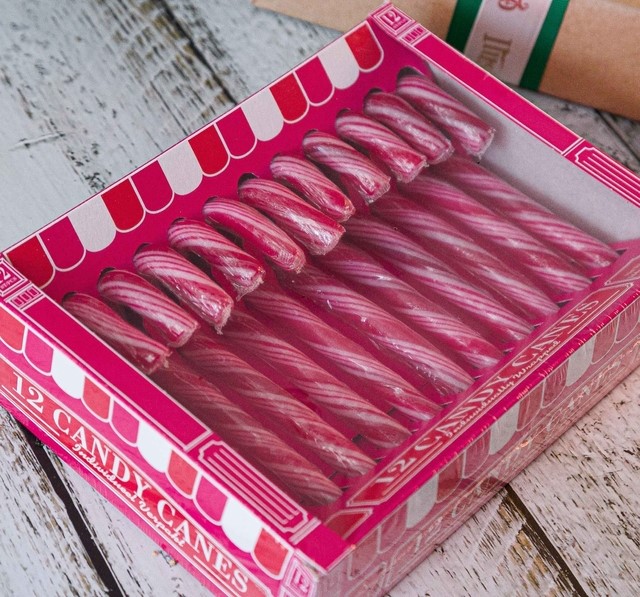 Caixa de Balas Candy Canes com 12 Bengalinhas
