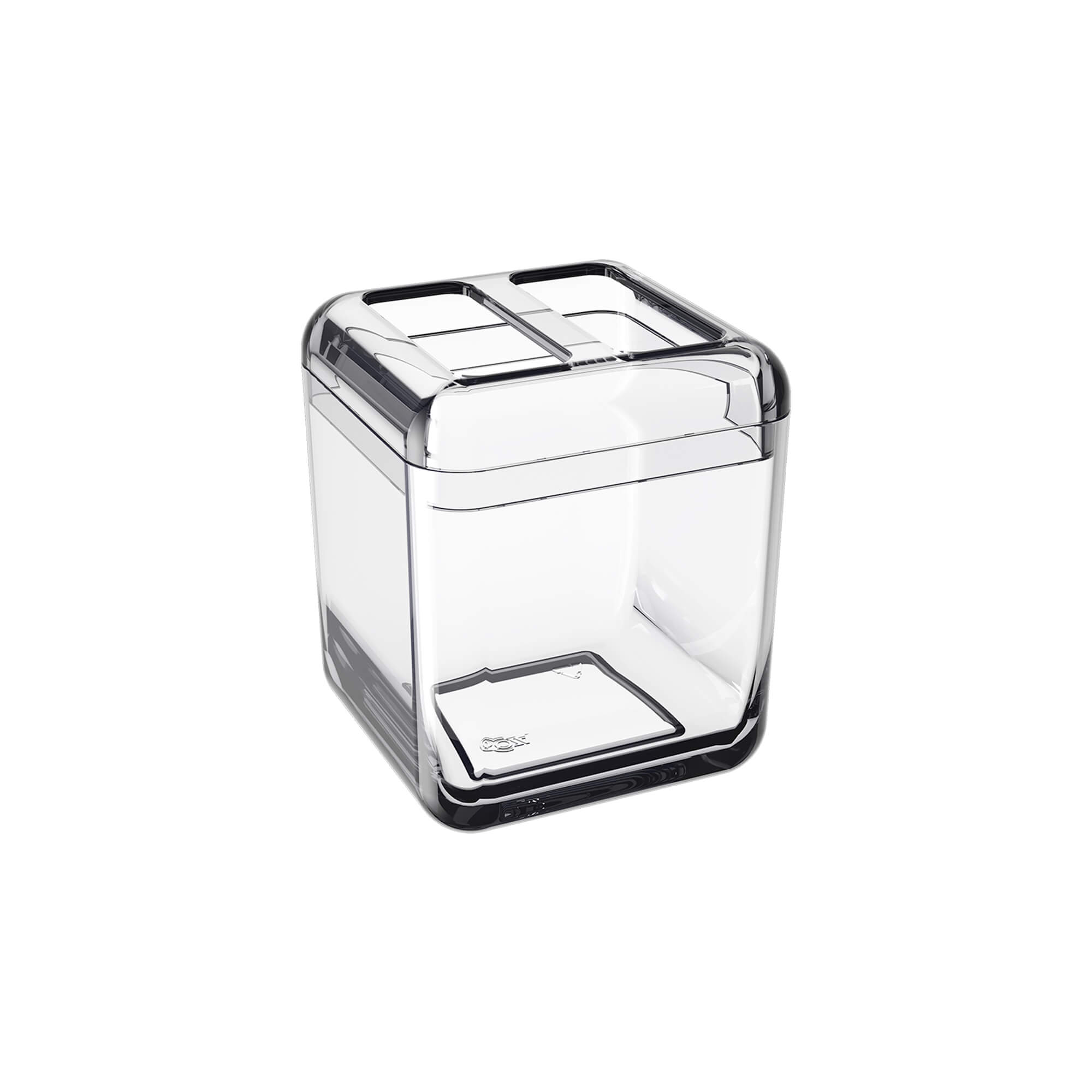 Porta Escova de Dentes Coza Cube Cristal - Coza