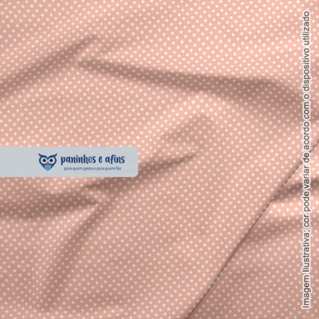 Micro Poá Rosa Cotton - Coleção Teddy - Fabricart - 50cm X 150cm