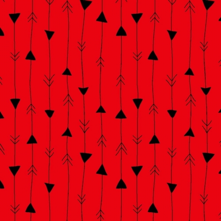 Seta Vermelho - Coleção Cute Forest - Fabricart - 50cm X 150cm