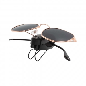 Porta Óculos Veicular para Quebra Sol Clip Car P109 Preto - Unidade - Foto 1