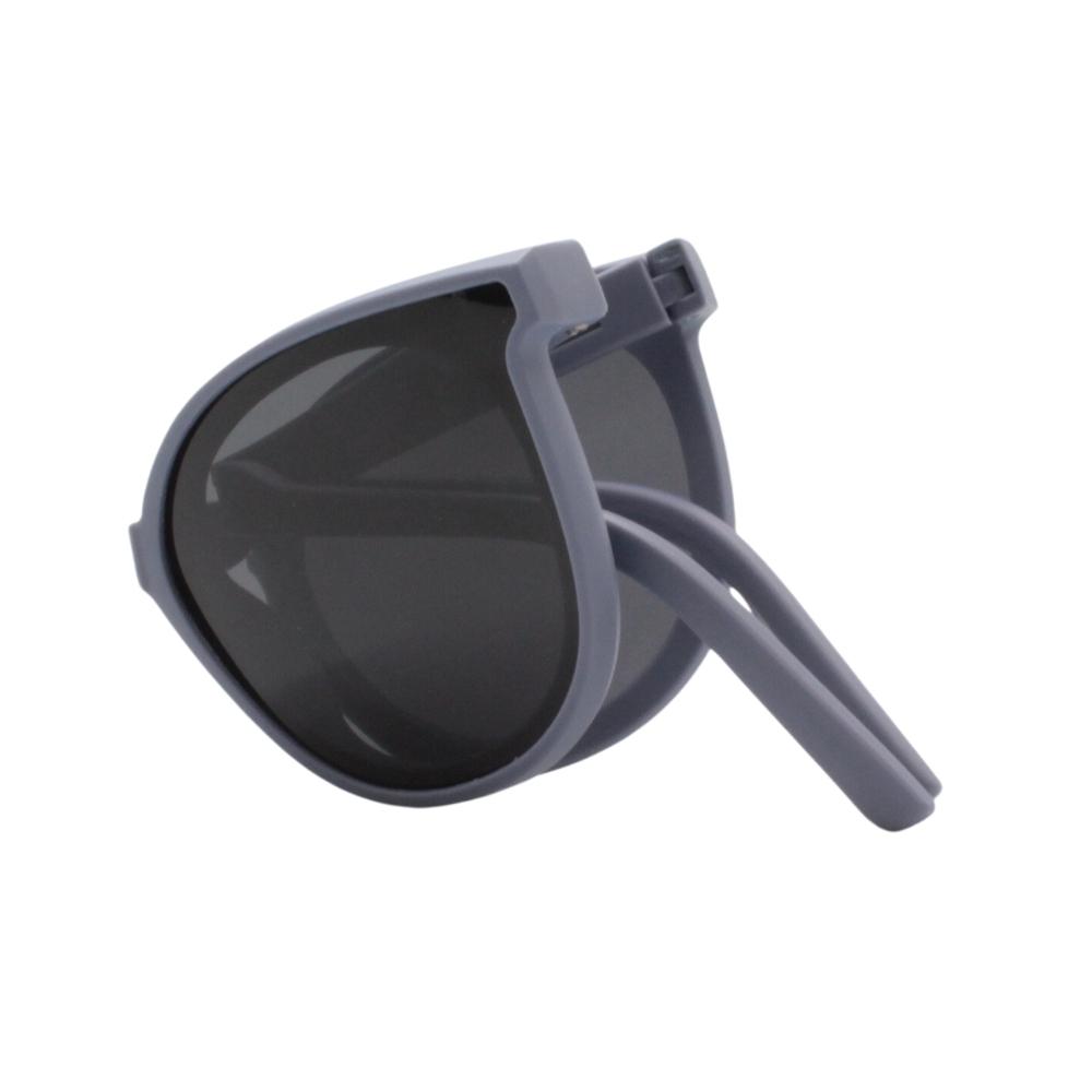 Óculos Solar Infantil Polarizado Dobrável em Nylon Flexível AT32025-C7 Azul Acinzentado - Foto 3