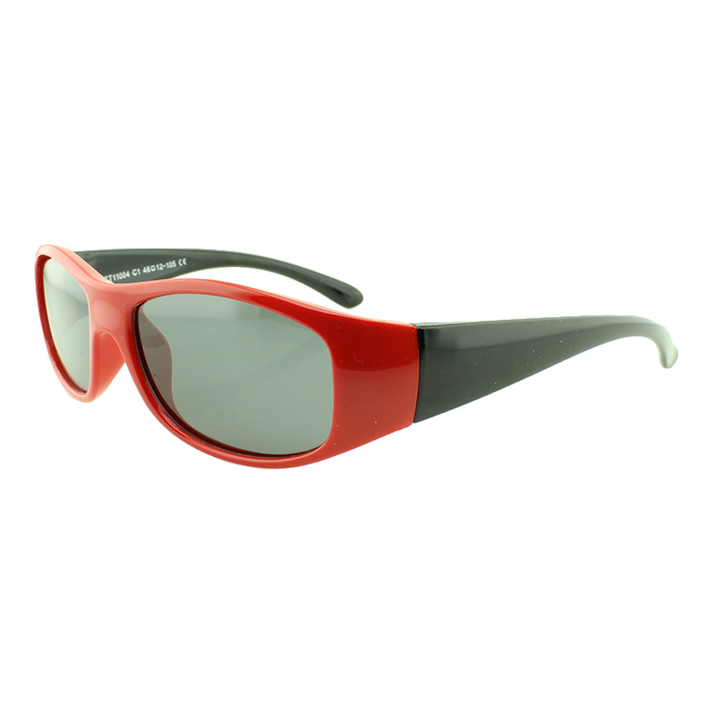 Óculos Solar Infantil Polarizado em Nylon Flexível CT11004-C1 Vermelho - Foto 0