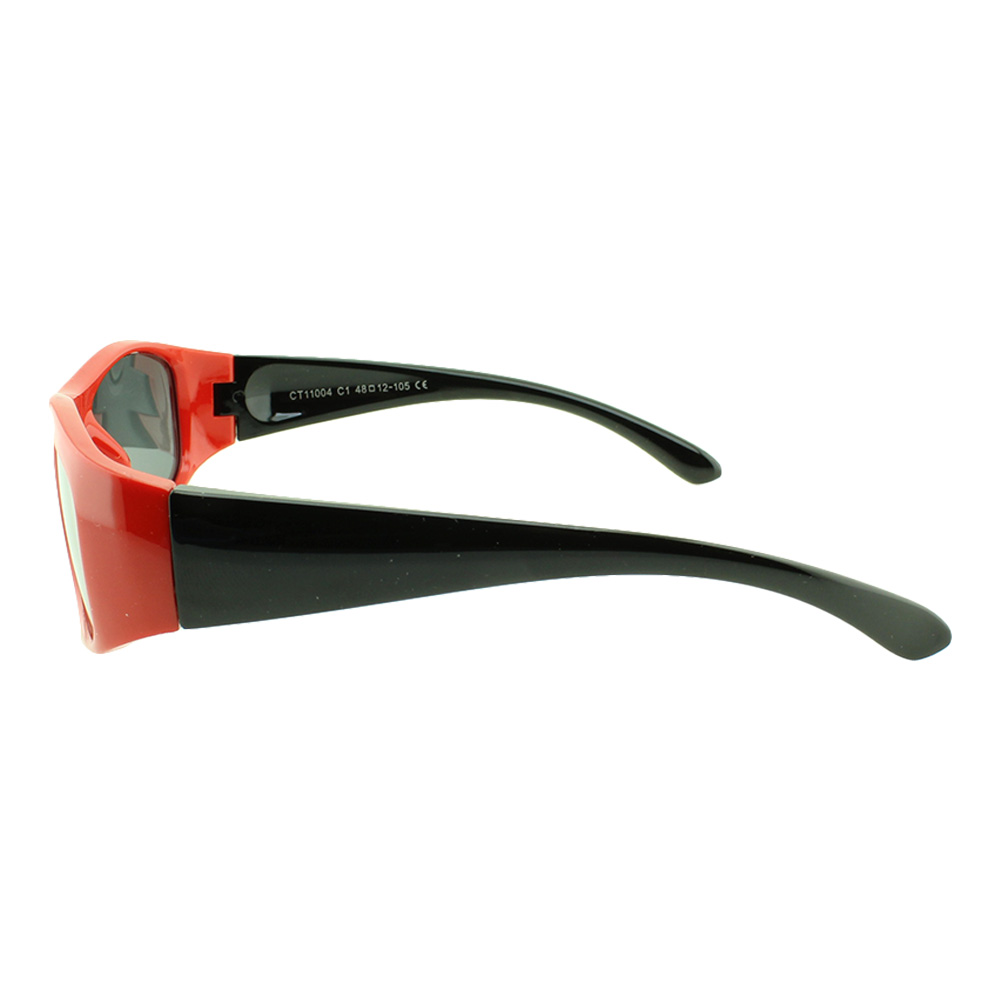 Óculos Solar Infantil Polarizado em Nylon Flexível CT11004-C1 Vermelho - Foto 2
