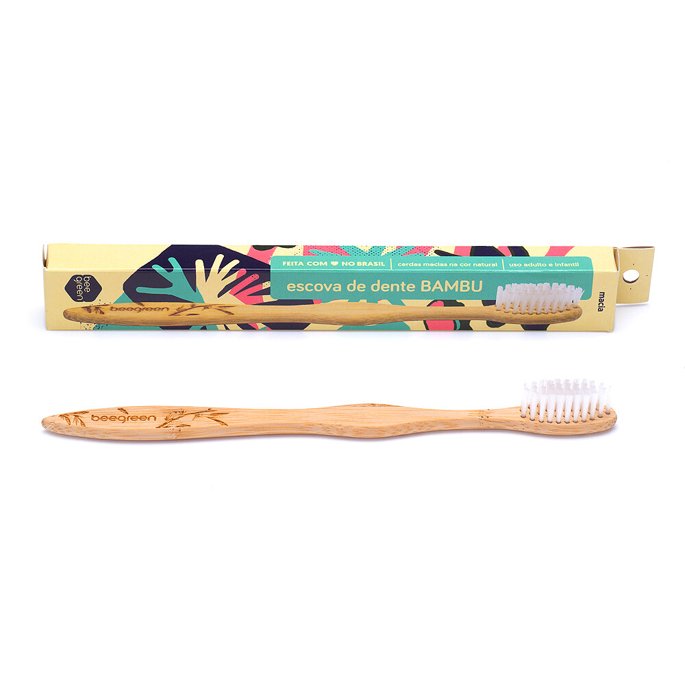Escova de Dente de Bambu Beegreen® - Natural