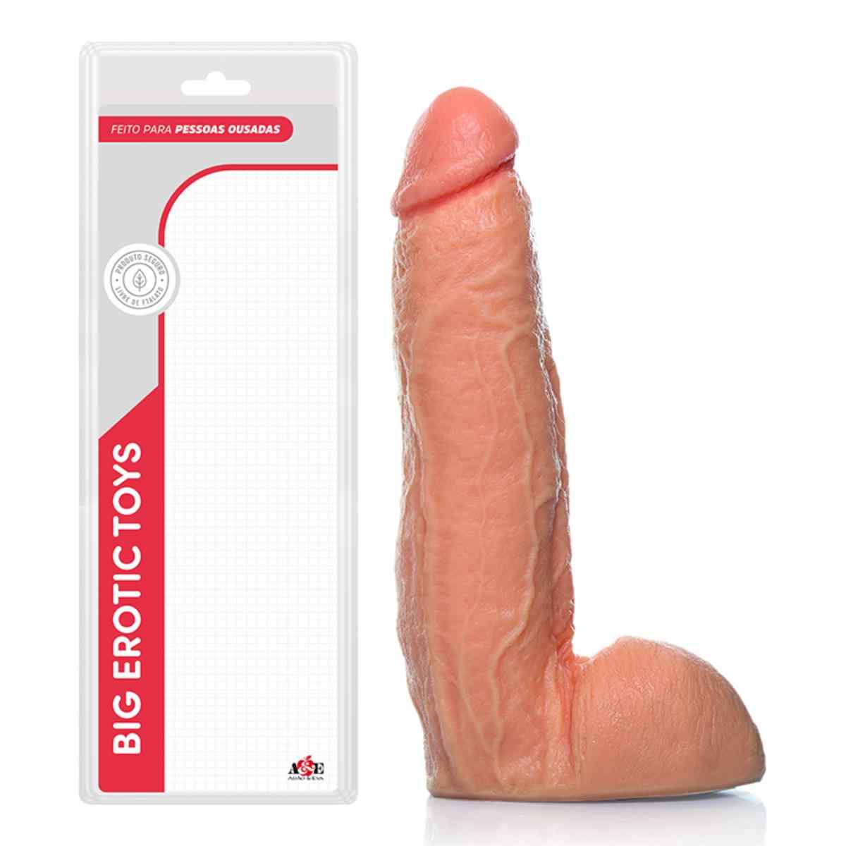 Pênis realístico grande e grosso porno com 27X5,5 cm