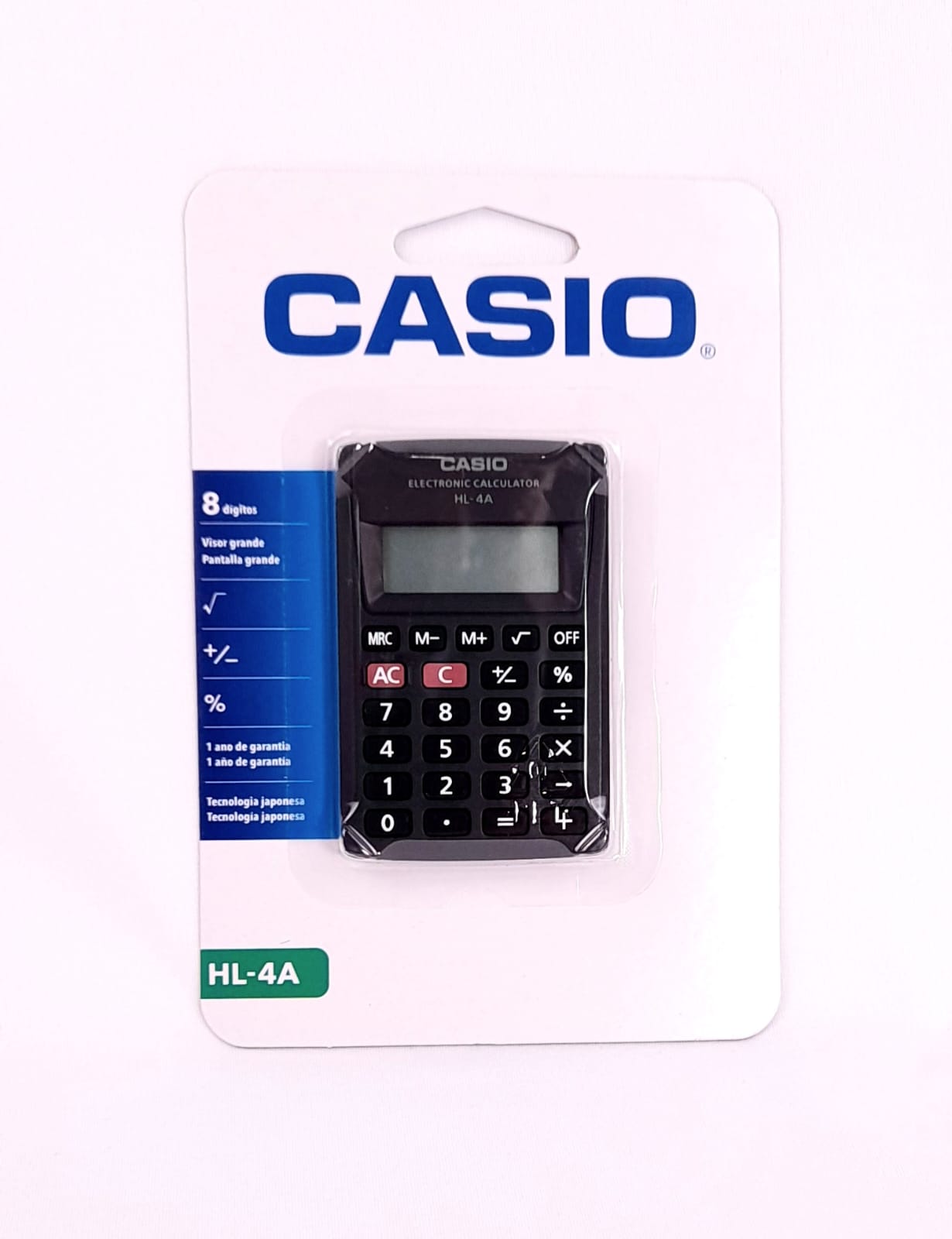 Calculadora de Bolso Casio 8 Dígitos HL-4A Preta