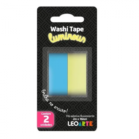 Fita Washi Tape Luminous c/ 2 Unidades 18mmx2m