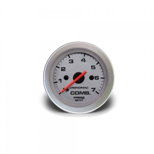 Manômetro Pressão Combustível 52mm Mecânico 7kg Racing - Cronomac 155207RT