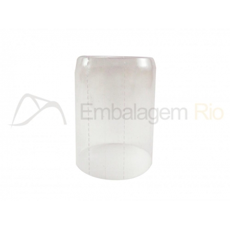 Lacre cápsula 18 mm Termoencolhível Transparente 100 un