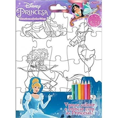 Disney - Diversão com quebra-cabeça - Princesas - Ed. Online ( p55 )