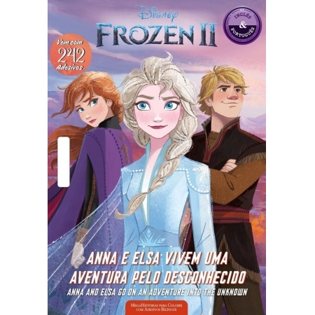 Disney Frozen II - Megahistorias para colorir com adesivos bilingue - Ed. Online