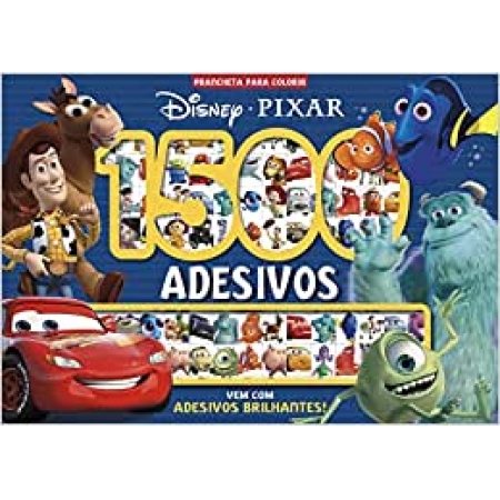 Disney Pixar Prancheta Para Colorir com 1.500 Adesivos - Ed. On Line Editora ( p71 )