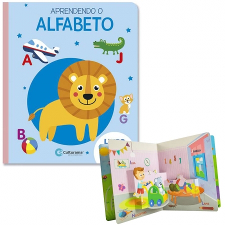 Livro Pop-Up Aprendendo o Alfabeto - Ed. Culturama ( p76 )