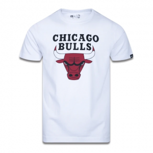 Camiseta Plus Size Manga Curta NBA Chicago Bulls Core Branco