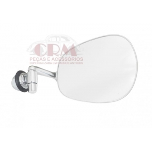 Espelho Fusca Raquete Inox - Premium - Braço Longo  - Ld
